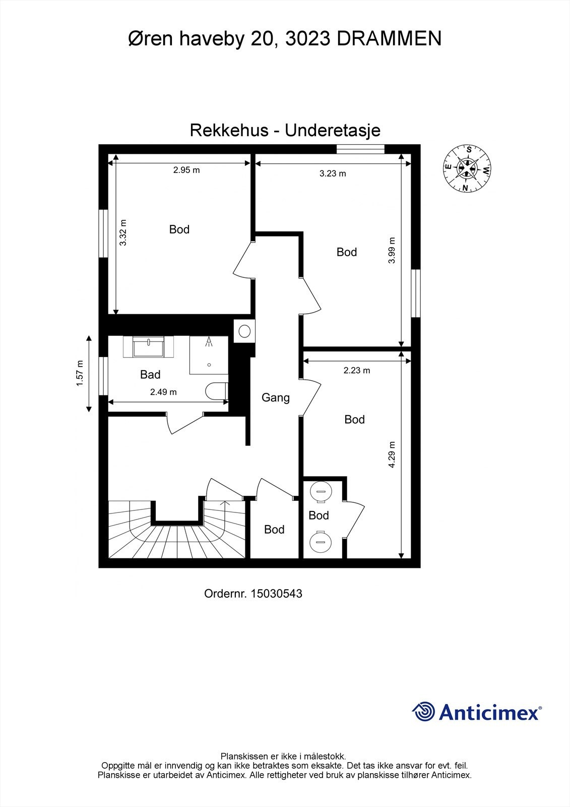 Plantegning underetasje